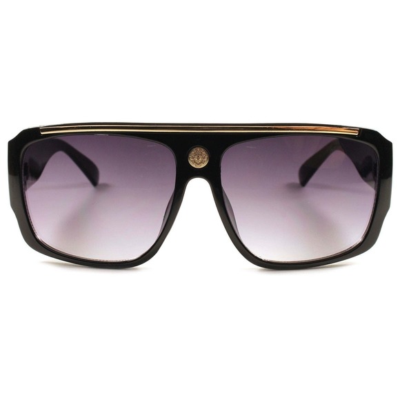 Vintage Retro Style Swag Hip Hop Rapper DJ Mens Womens Plastic Square Sunglasses - Picture 4 of 4